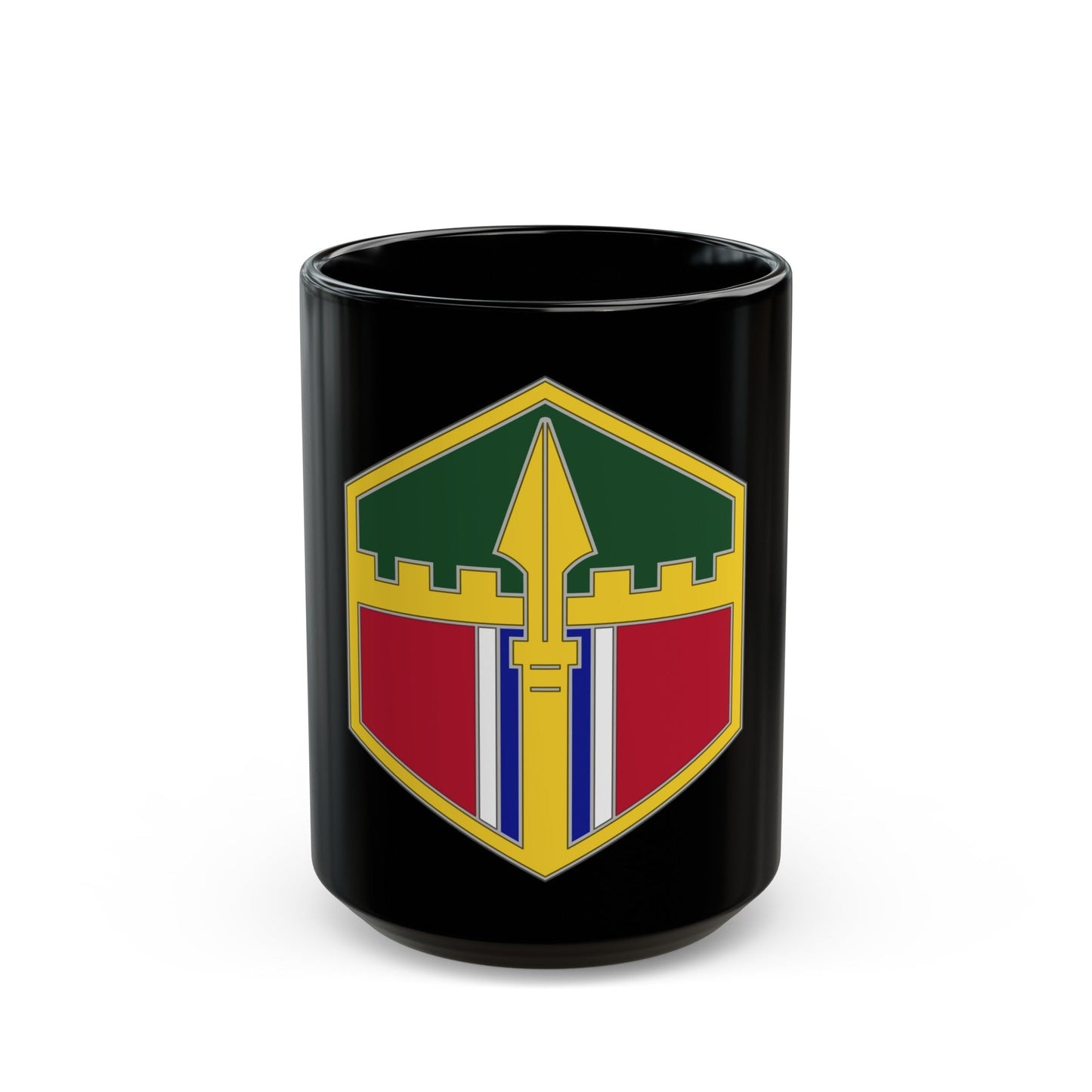301 Maneuver Enhancement Brigade (U.S. Army) Black Coffee Mug-15oz-The Sticker Space
