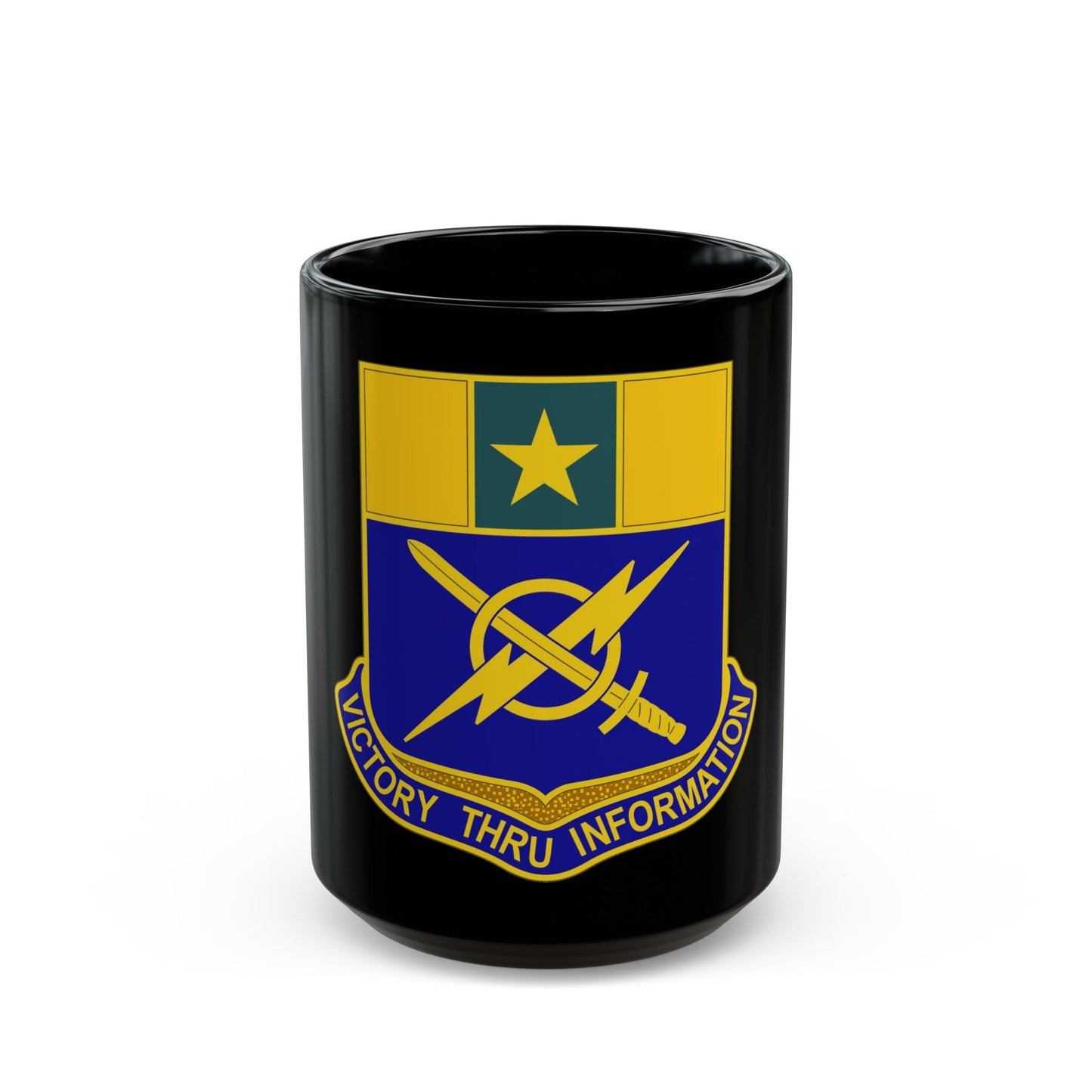 302 Information Operations Battalion (U.S. Army) Black Coffee Mug-15oz-The Sticker Space