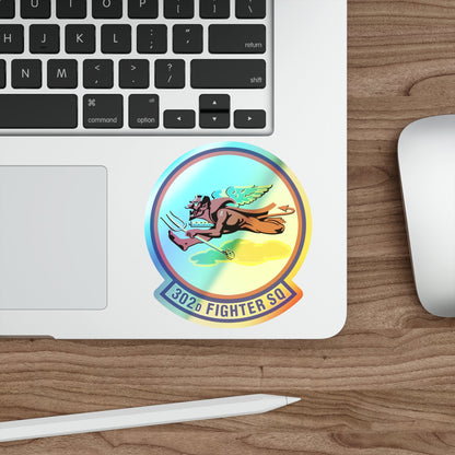 302d Fighter Squadron (U.S. Air Force) Holographic STICKER Die-Cut Vinyl Decal-The Sticker Space