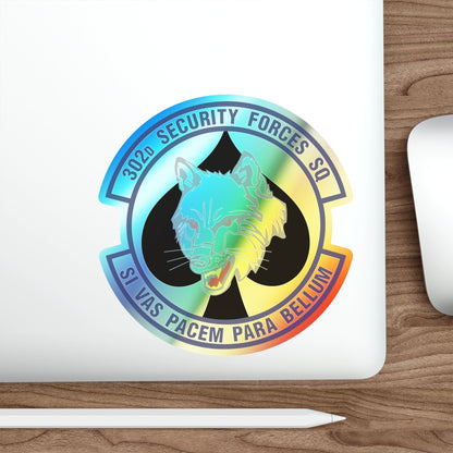 302d Security Forces Squadron (U.S. Air Force) Holographic STICKER Die-Cut Vinyl Decal-The Sticker Space