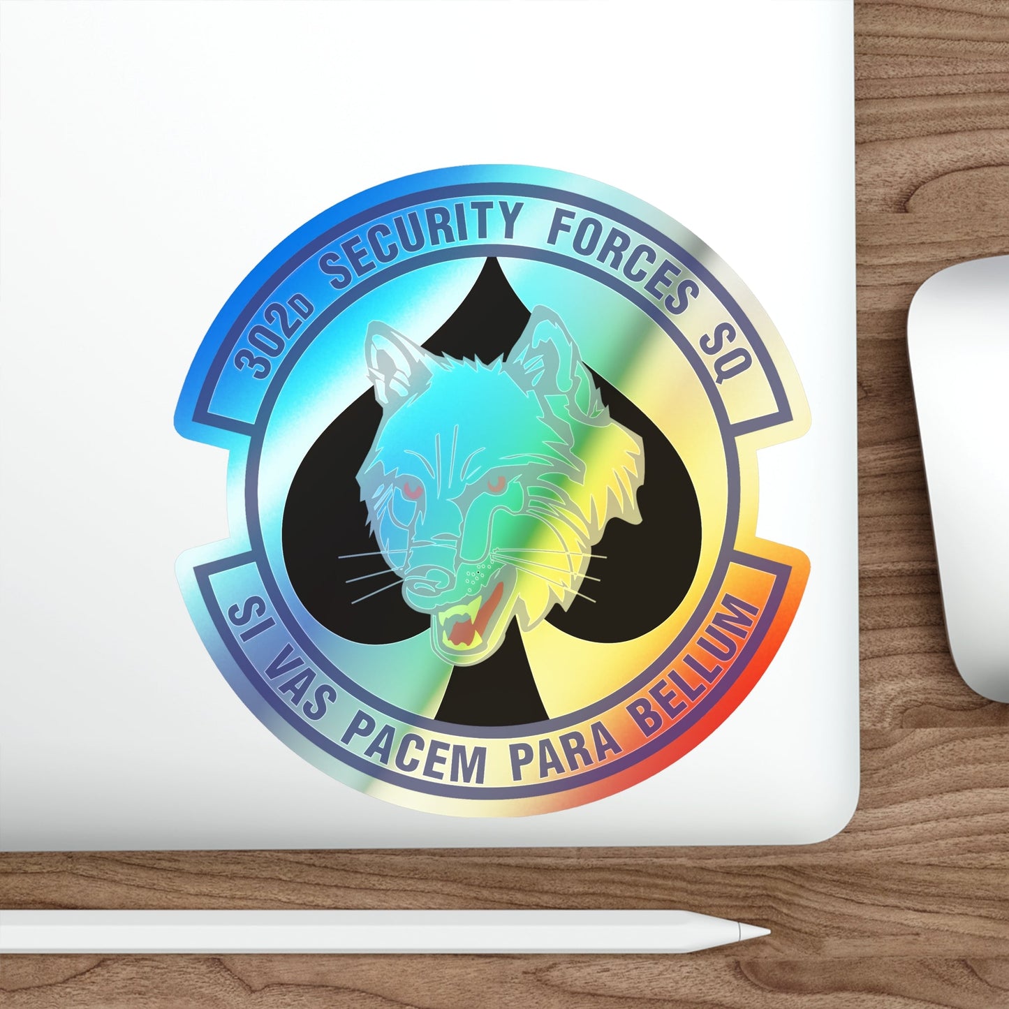 302d Security Forces Squadron (U.S. Air Force) Holographic STICKER Die-Cut Vinyl Decal-The Sticker Space