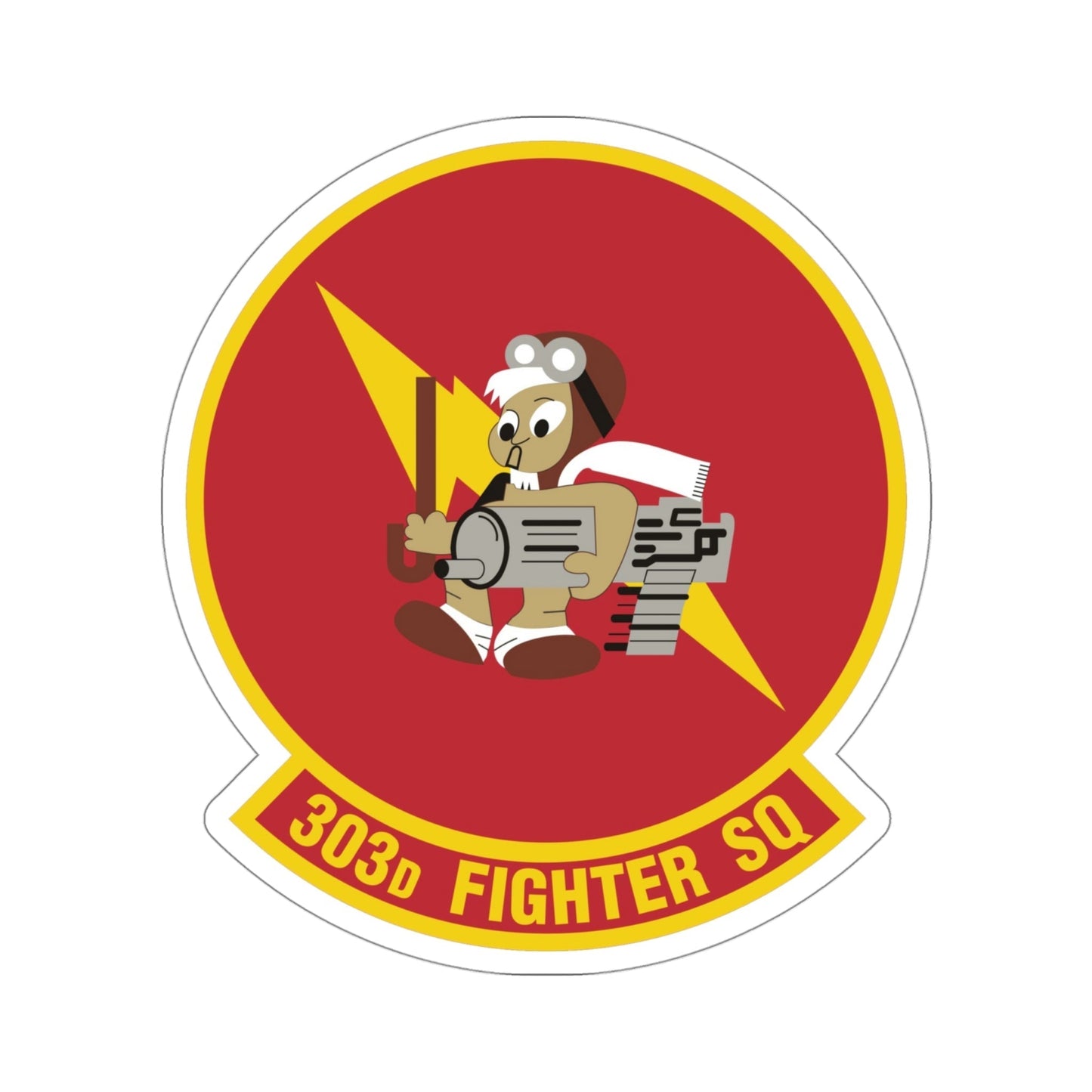 303d Fighter Squadron (U.S. Air Force) STICKER Vinyl Die-Cut Decal-4 Inch-The Sticker Space