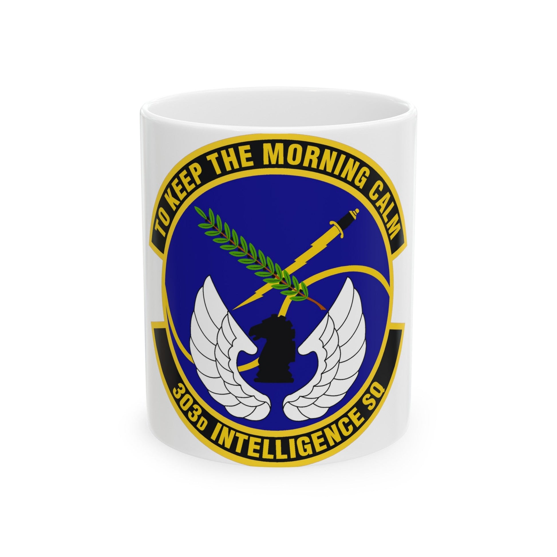 303d Intelligence Squadron (U.S. Air Force) White Coffee Mug-11oz-The Sticker Space
