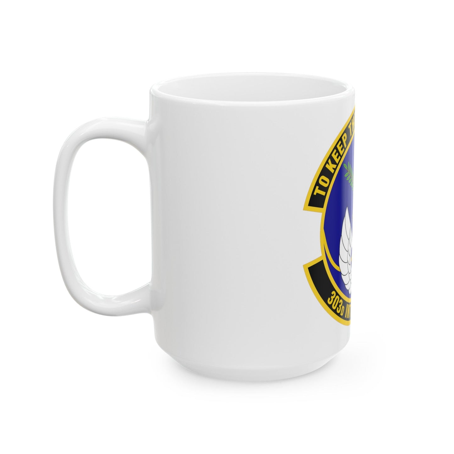 303d Intelligence Squadron (U.S. Air Force) White Coffee Mug-The Sticker Space