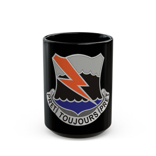 304 Signal Battalion (U.S. Army) Black Coffee Mug-15oz-The Sticker Space