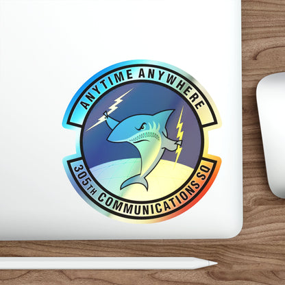 305th Communications Squadron (U.S. Air Force) Holographic STICKER Die-Cut Vinyl Decal-The Sticker Space