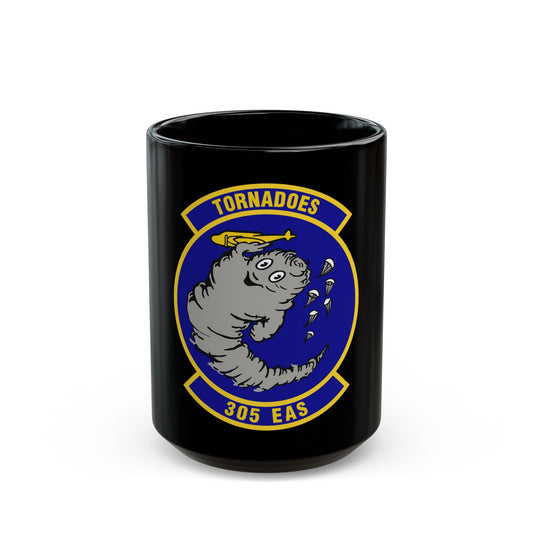 305th Expeditionary Airlift Squadron (U.S. Air Force) Black Coffee Mug-15oz-The Sticker Space