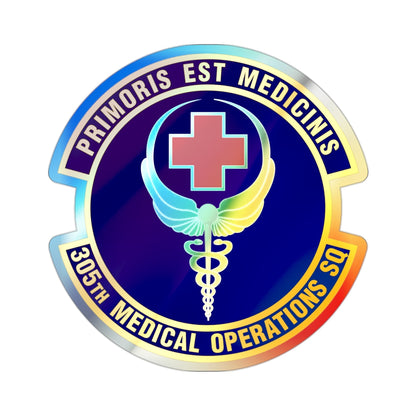 305th Medical Operations Squadron (U.S. Air Force) Holographic STICKER Die-Cut Vinyl Decal-2 Inch-The Sticker Space