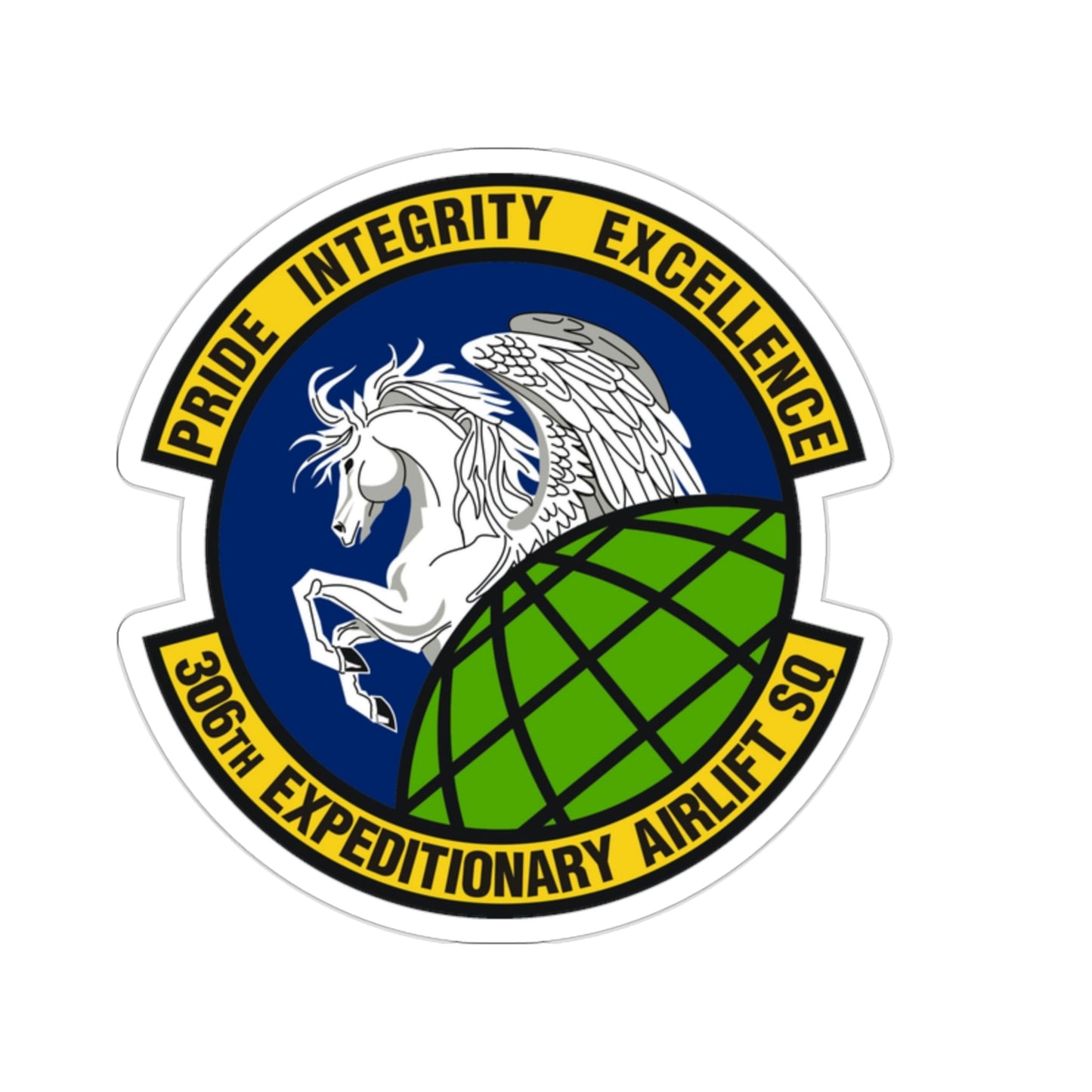 306th Expeditionary Airlift Squadron (U.S. Air Force) STICKER Vinyl Die-Cut Decal-2 Inch-The Sticker Space