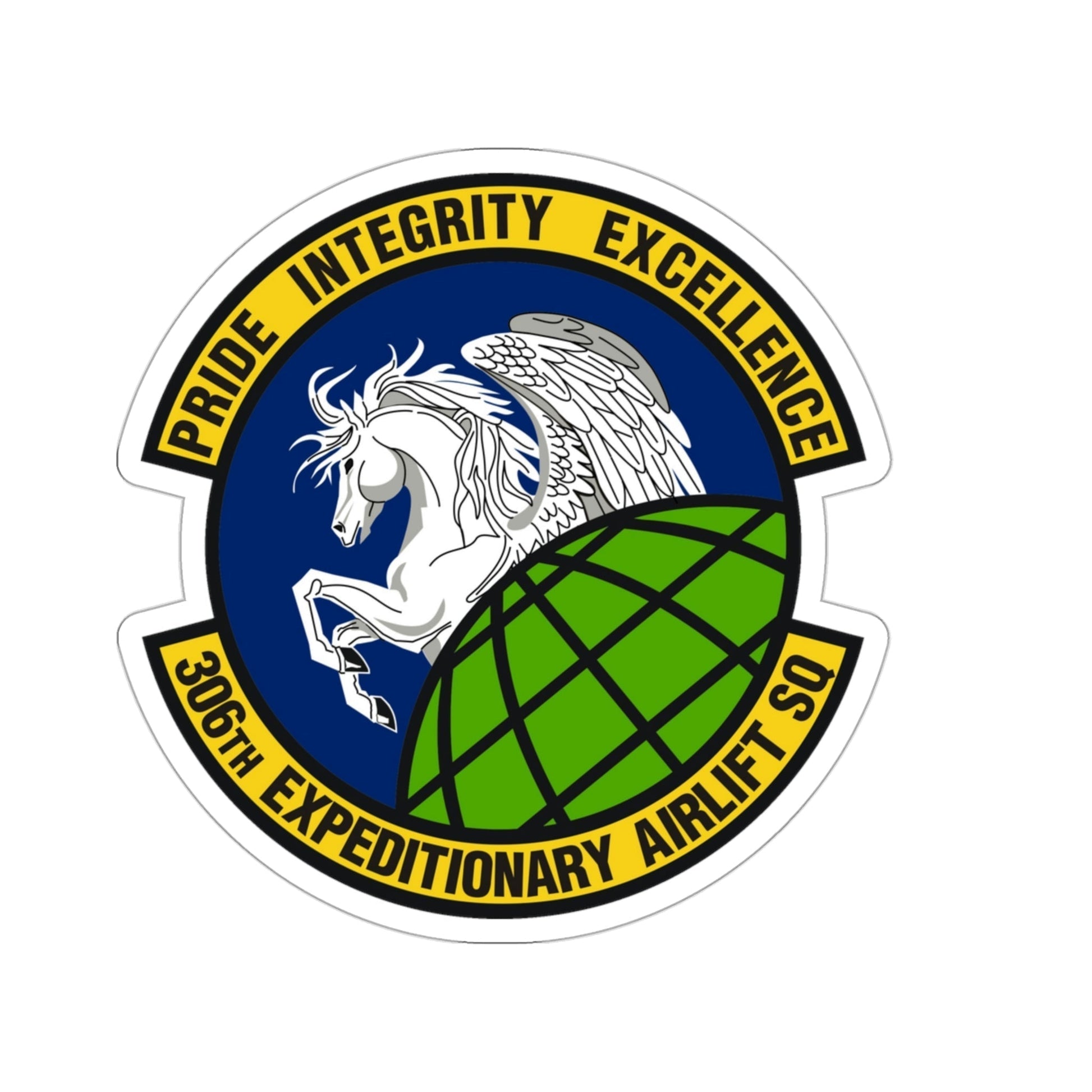 306th Expeditionary Airlift Squadron (U.S. Air Force) STICKER Vinyl Die-Cut Decal-3 Inch-The Sticker Space