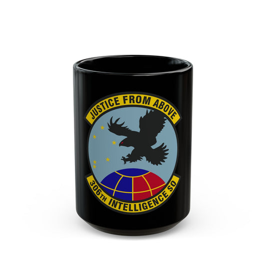 306th Intelligence Squadron (U.S. Air Force) Black Coffee Mug-15oz-The Sticker Space