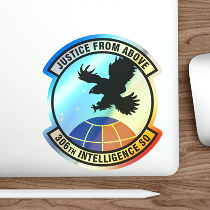 306th Intelligence Squadron (U.S. Air Force) Holographic STICKER Die-Cut Vinyl Decal-The Sticker Space