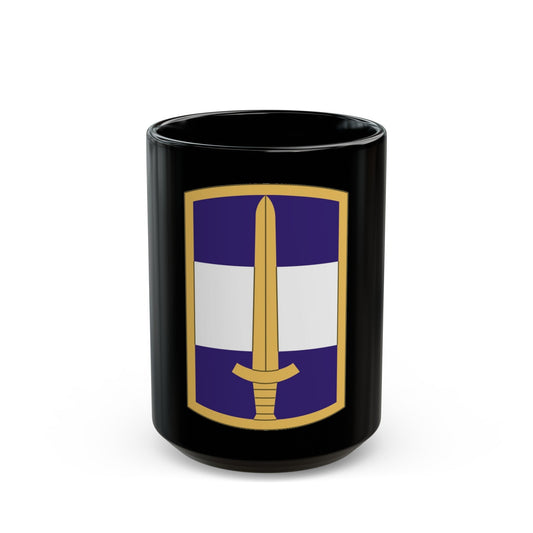 308 Civil Affairs Brigade (U.S. Army) Black Coffee Mug-15oz-The Sticker Space