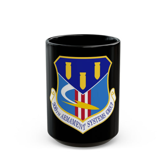 308th Armament Systems Group (U.S. Air Force) Black Coffee Mug-15oz-The Sticker Space