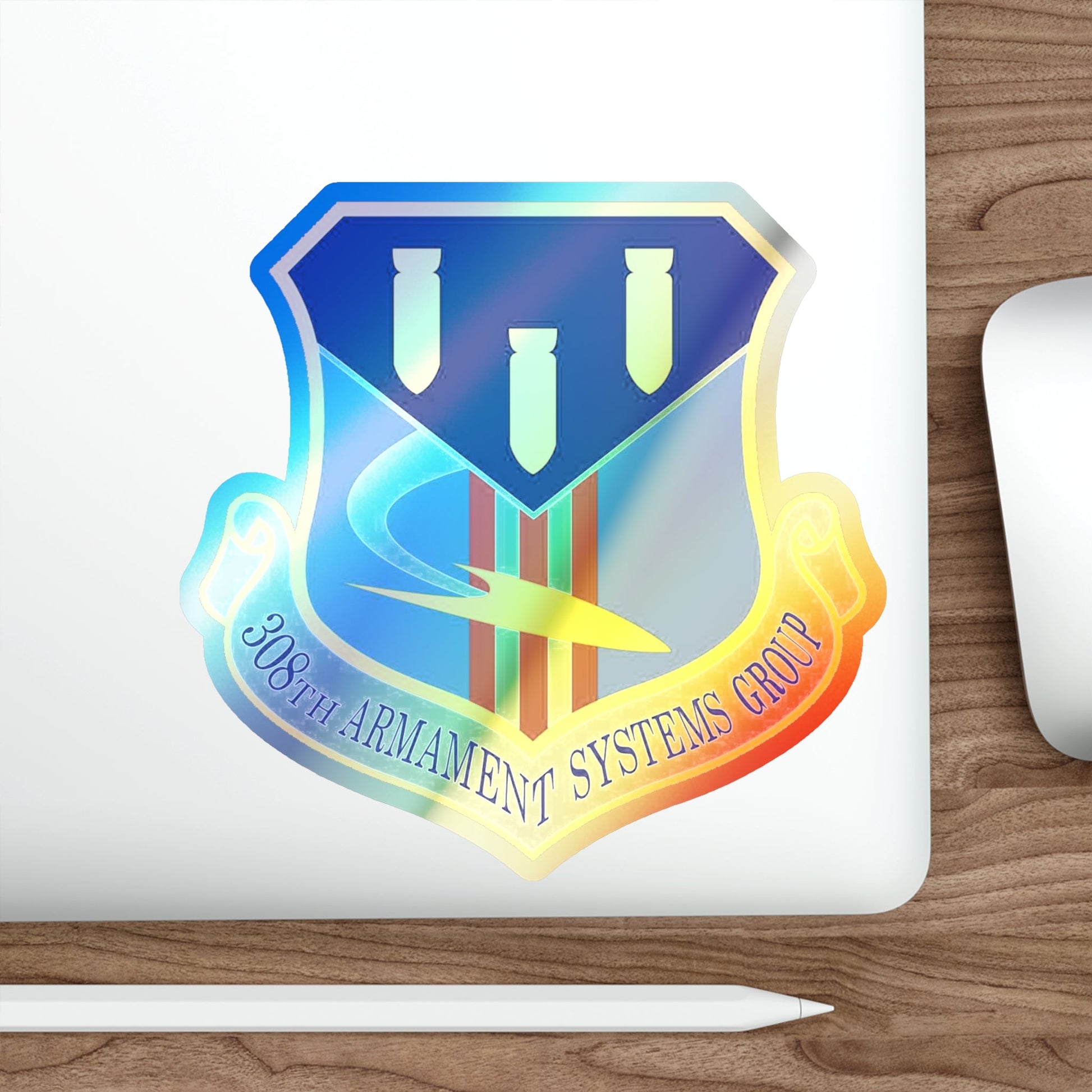 308th Armament Systems Group (U.S. Air Force) Holographic STICKER Die-Cut Vinyl Decal-The Sticker Space