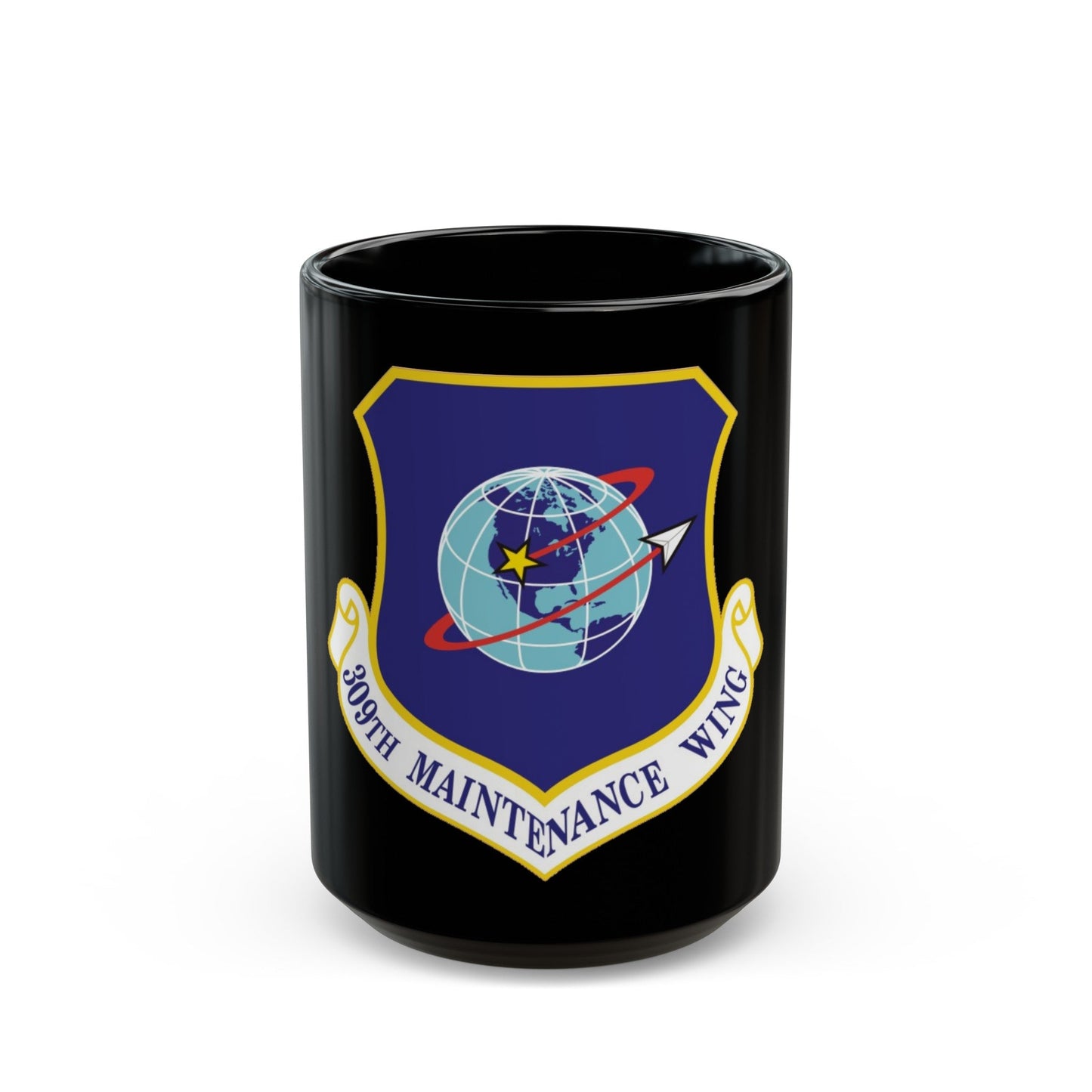 309th Maintenance Wing (U.S. Air Force) Black Coffee Mug-15oz-The Sticker Space