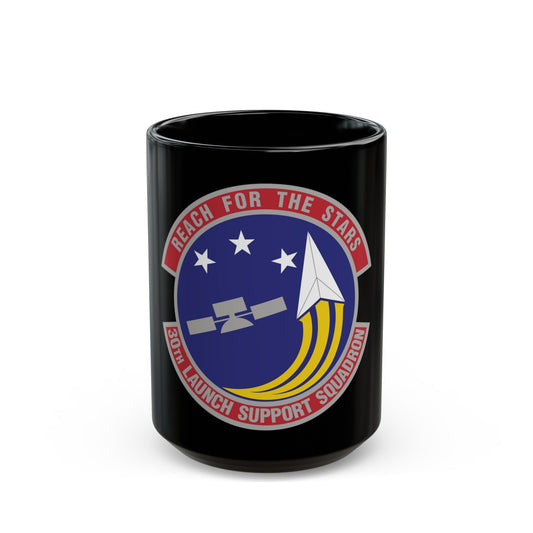 30th Launch Support Squadron (U.S. Air Force) Black Coffee Mug-15oz-The Sticker Space