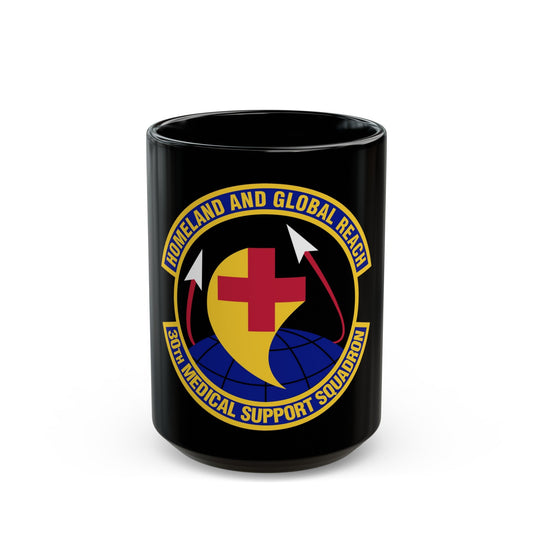 30th Medical Support Squadron (U.S. Air Force) Black Coffee Mug-15oz-The Sticker Space