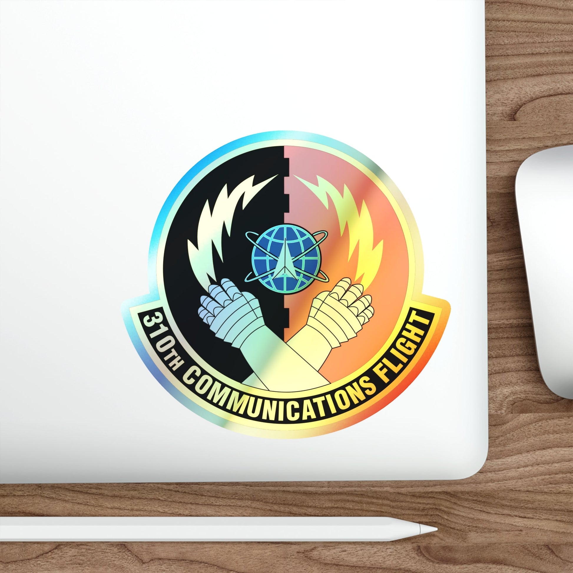 310th Communications Flight (U.S. Air Force) Holographic STICKER Die-Cut Vinyl Decal-The Sticker Space