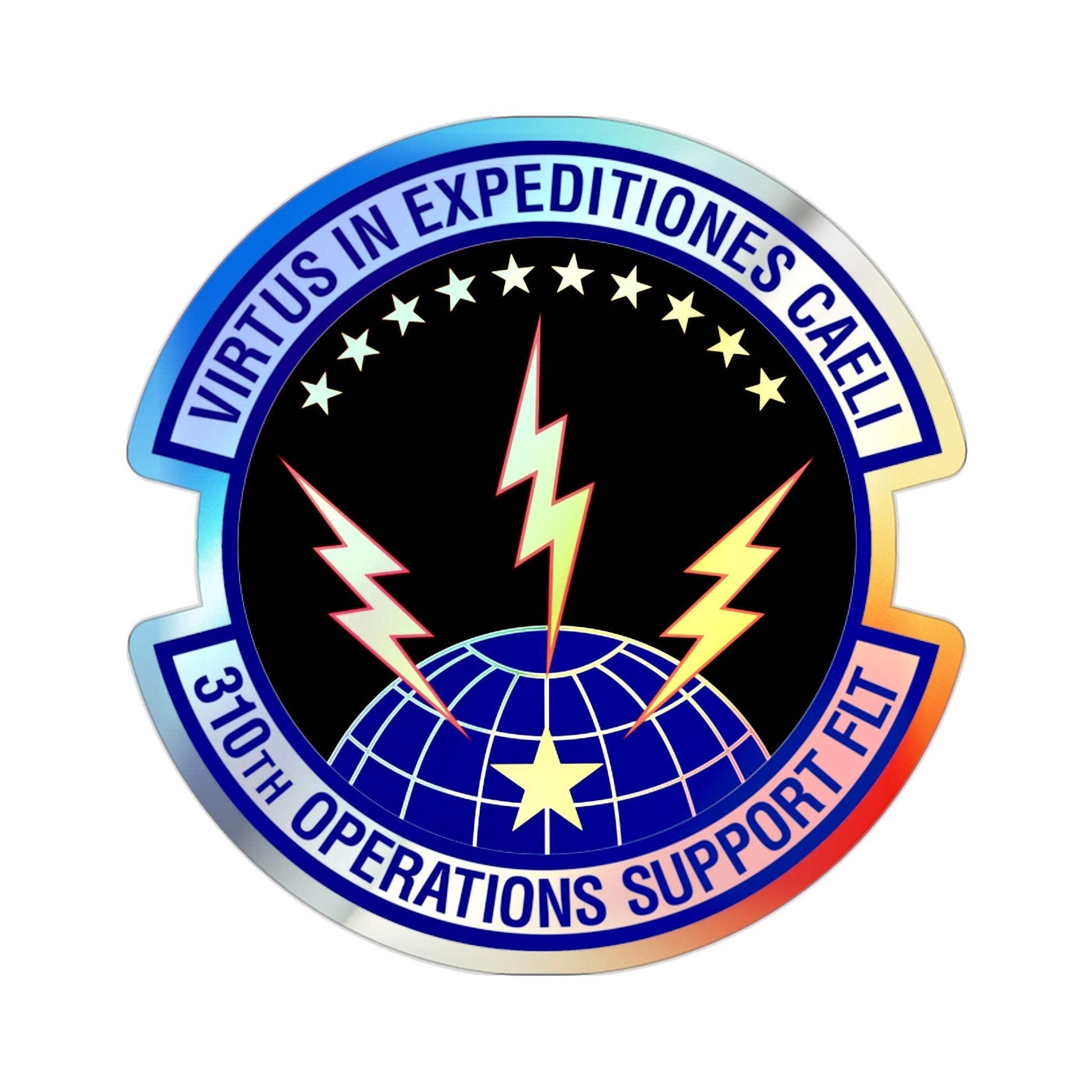 310th Operations Support Flight (U.S. Air Force) Holographic STICKER Die-Cut Vinyl Decal-2 Inch-The Sticker Space