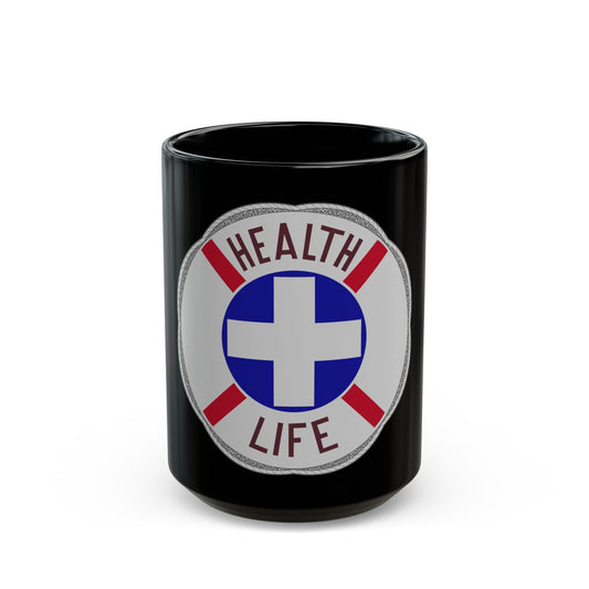 313 Hospital Center (U.S. Army) Black Coffee Mug-15oz-The Sticker Space