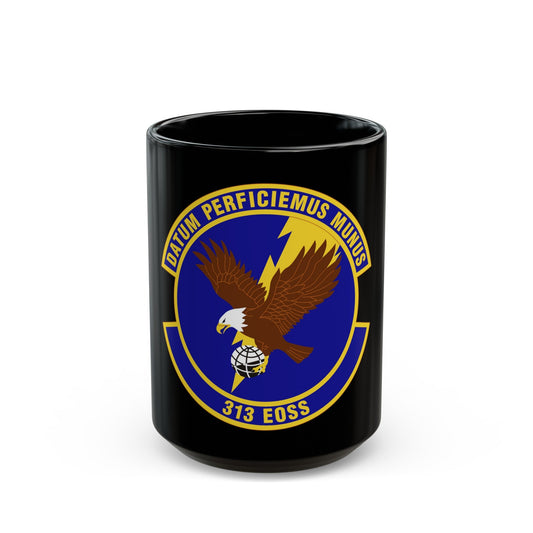 313th Expeditionary Operations Support Squadron (U.S. Air Force) Black Coffee Mug-15oz-The Sticker Space