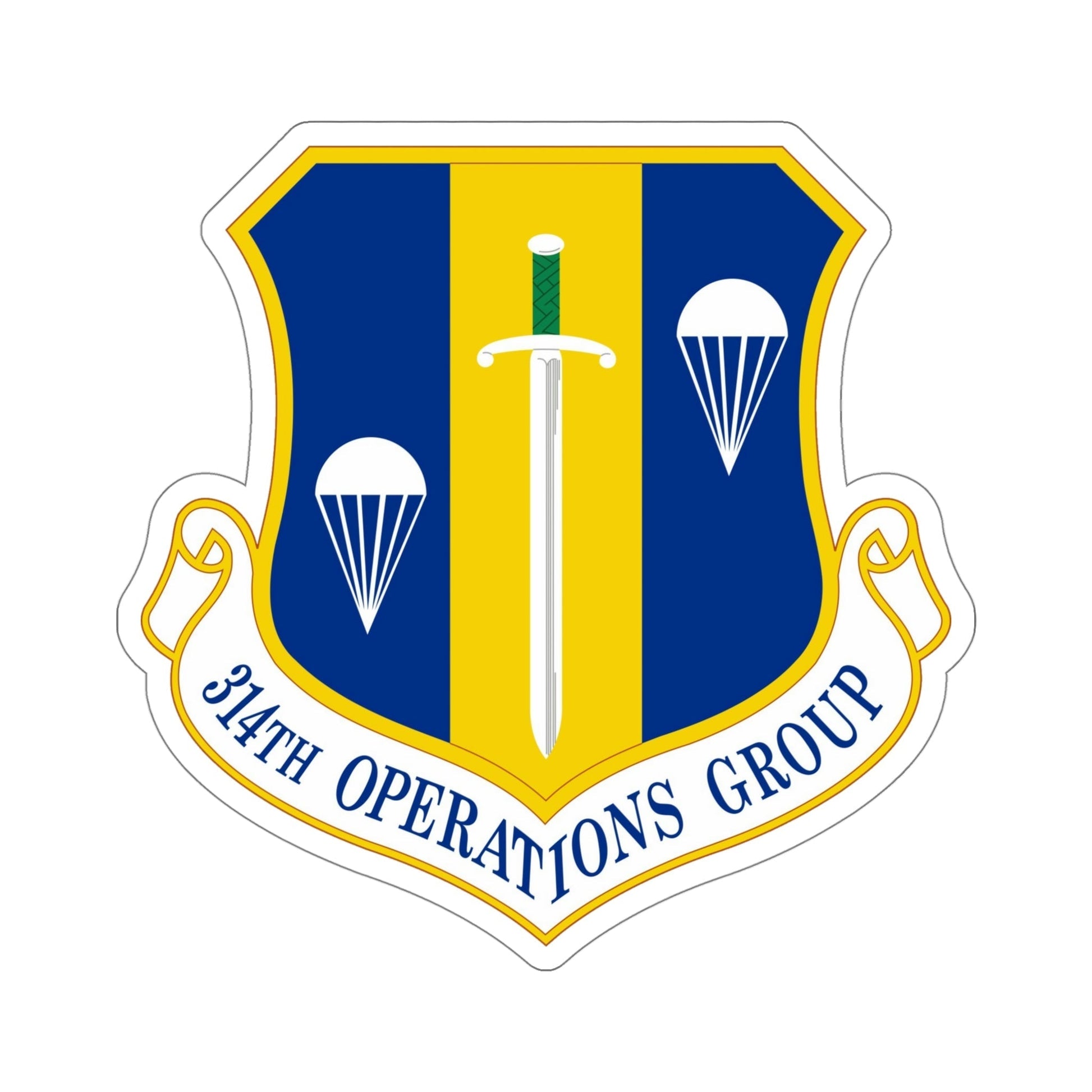 314 Operations Group AETC (U.S. Air Force) STICKER Vinyl Die-Cut Decal-5 Inch-The Sticker Space