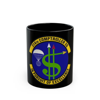 314th Comptroller Squadron (U.S. Air Force) Black Coffee Mug-11oz-The Sticker Space