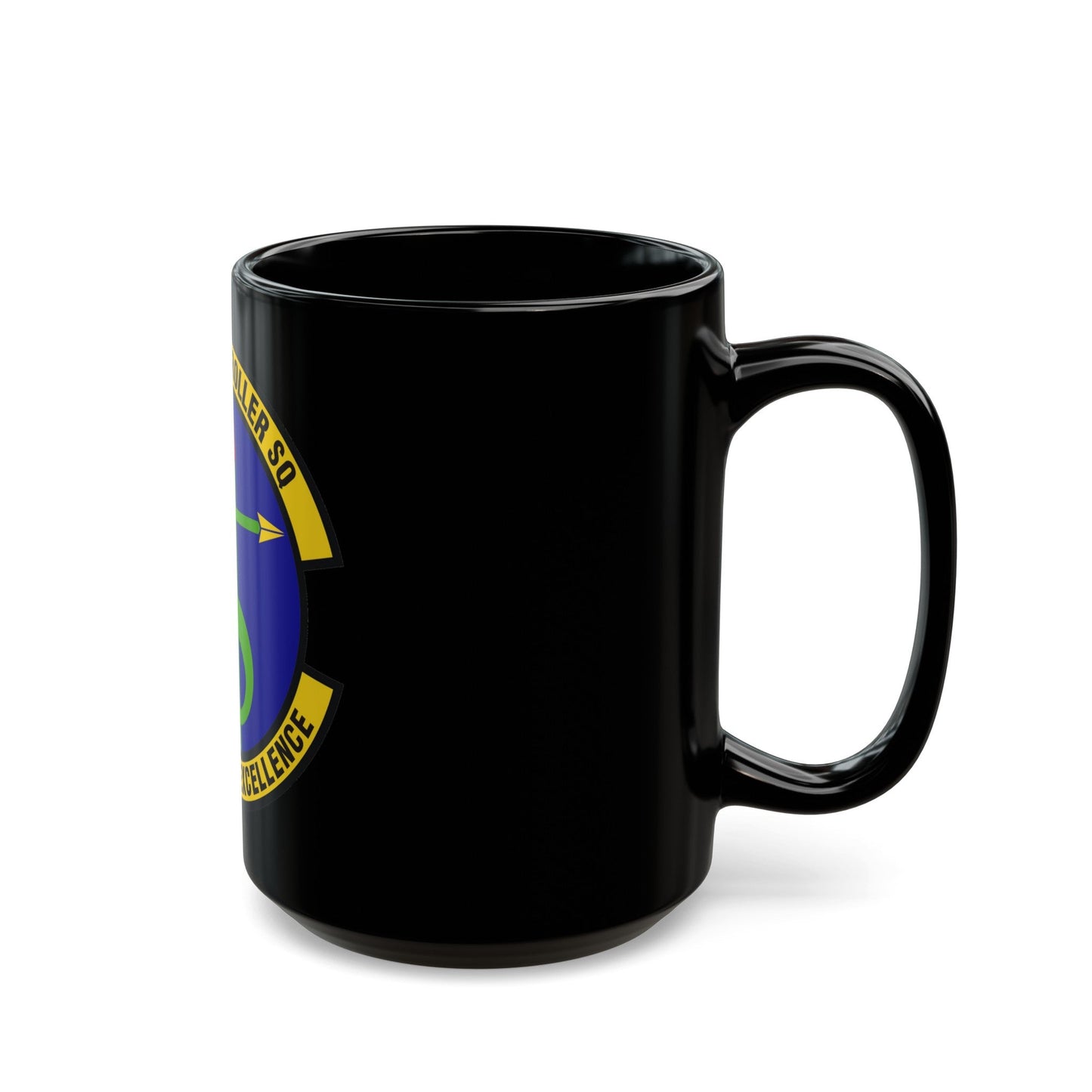 314th Comptroller Squadron (U.S. Air Force) Black Coffee Mug-The Sticker Space