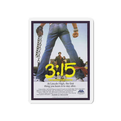 3:15 1986 Movie Poster - Die-Cut Magnet-5" x 5"-The Sticker Space