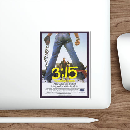 3:15 1986 Movie Poster STICKER Vinyl Die-Cut Decal-The Sticker Space