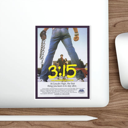 3:15 1986 Movie Poster STICKER Vinyl Die-Cut Decal-The Sticker Space