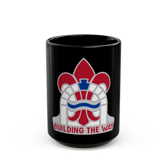 315 Engineer Group (U.S. Army) Black Coffee Mug-15oz-The Sticker Space