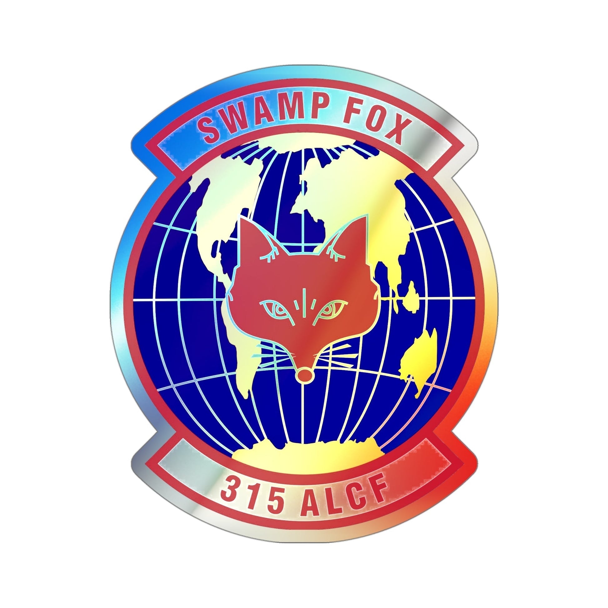 315th Airlift Control Flight (U.S. Air Force) Holographic STICKER Die-Cut Vinyl Decal-4 Inch-The Sticker Space