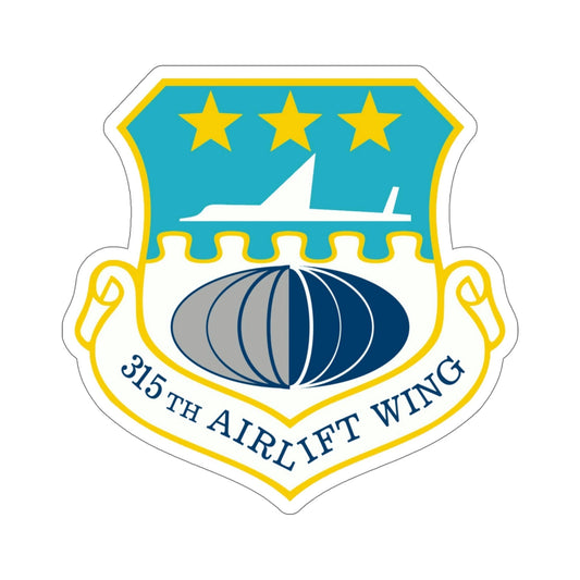 315th Airlift Wing (U.S. Air Force) STICKER Vinyl Die-Cut Decal-6 Inch-The Sticker Space