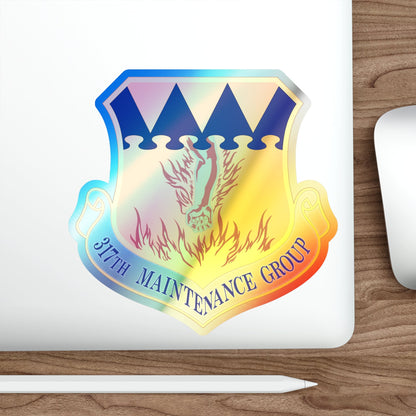 317 Maintenance Group AMC (U.S. Air Force) Holographic STICKER Die-Cut Vinyl Decal-The Sticker Space