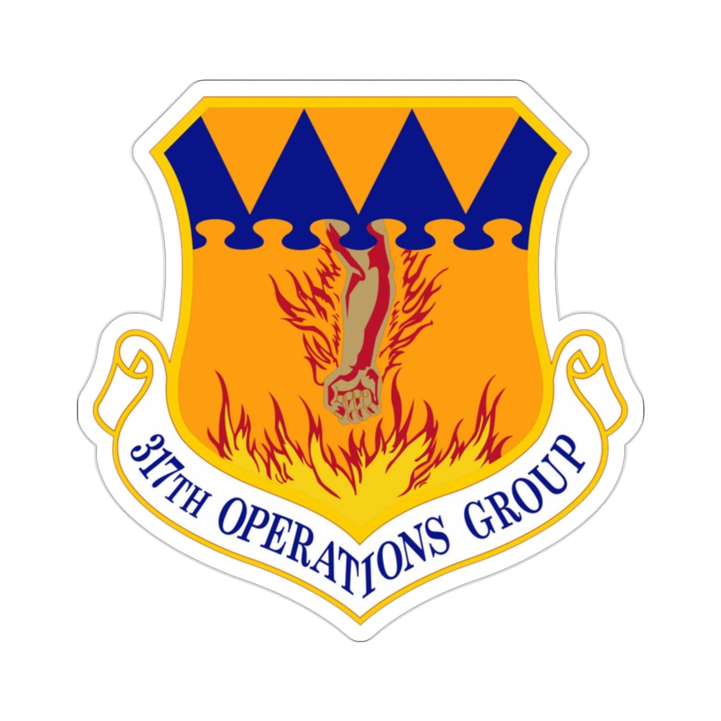 317 Operations Group AMC (U.S. Air Force) STICKER Vinyl Die-Cut Decal-2 Inch-The Sticker Space