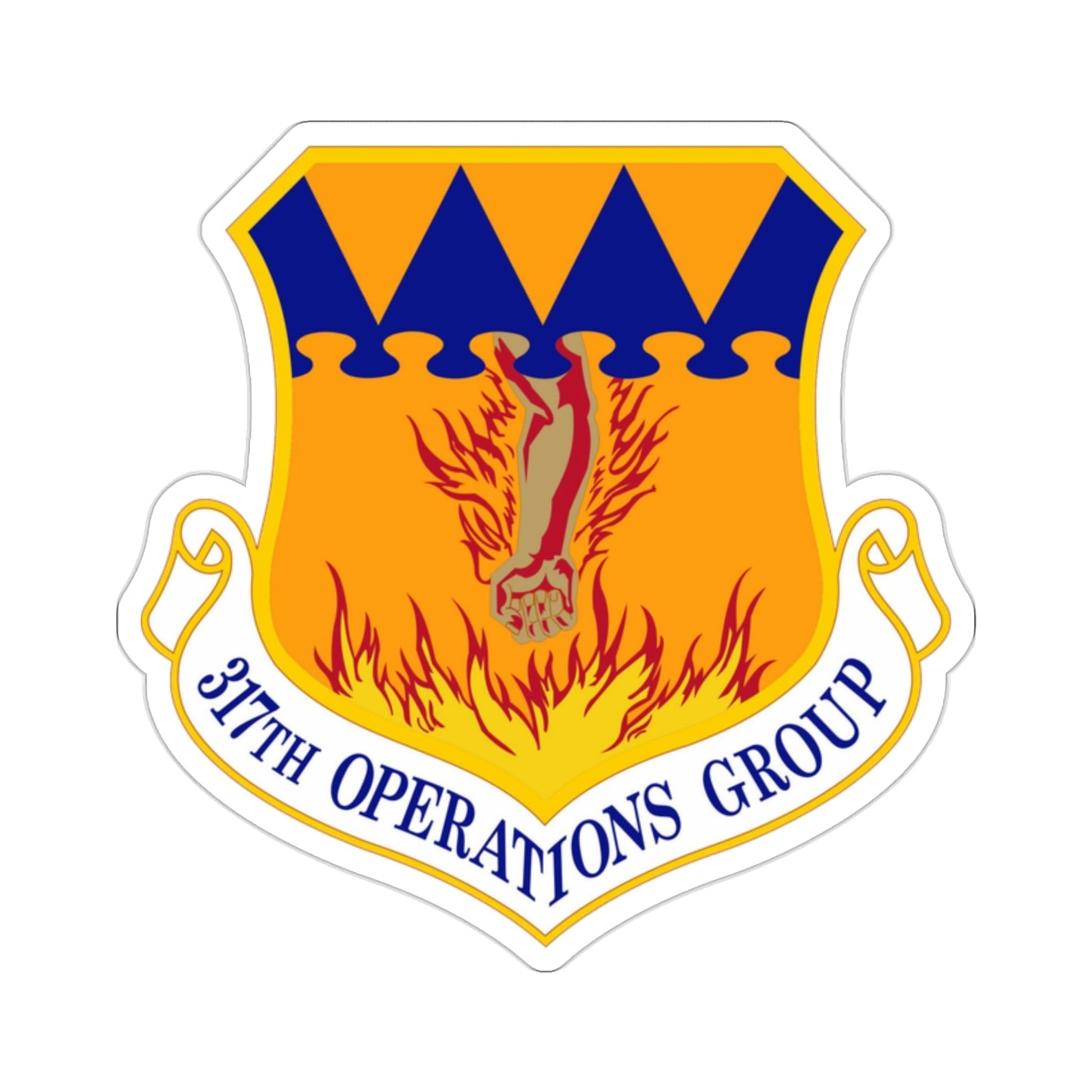 317 Operations Group AMC (U.S. Air Force) STICKER Vinyl Die-Cut Decal-2 Inch-The Sticker Space