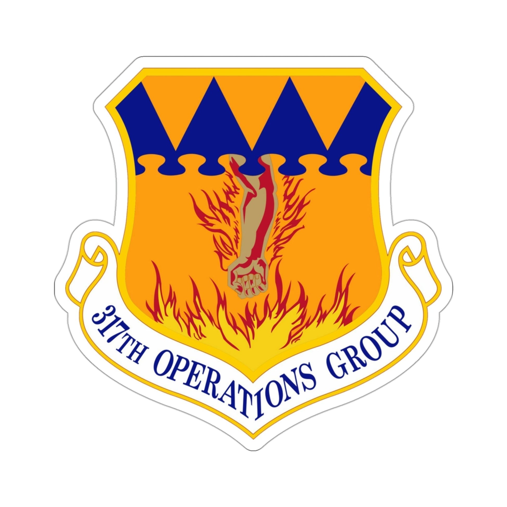317 Operations Group AMC (U.S. Air Force) STICKER Vinyl Die-Cut Decal-3 Inch-The Sticker Space