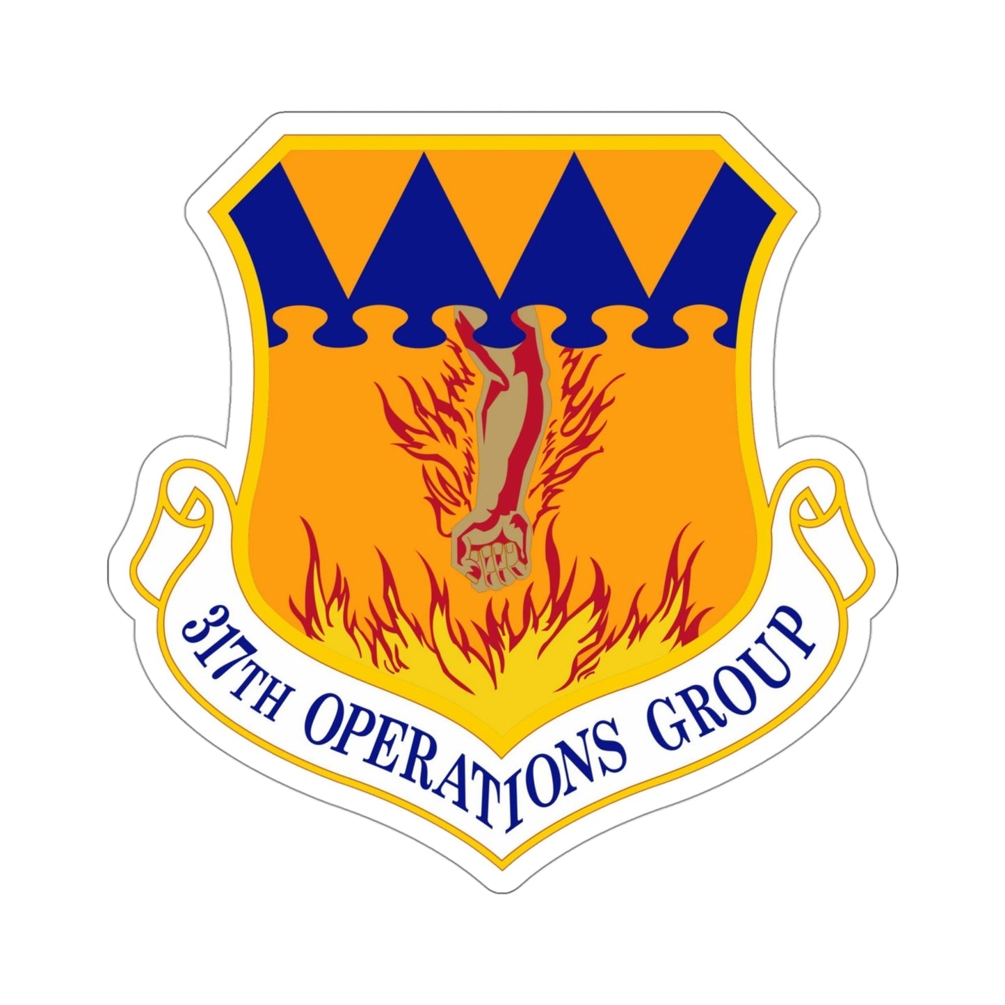 317 Operations Group AMC (U.S. Air Force) STICKER Vinyl Die-Cut Decal-4 Inch-The Sticker Space
