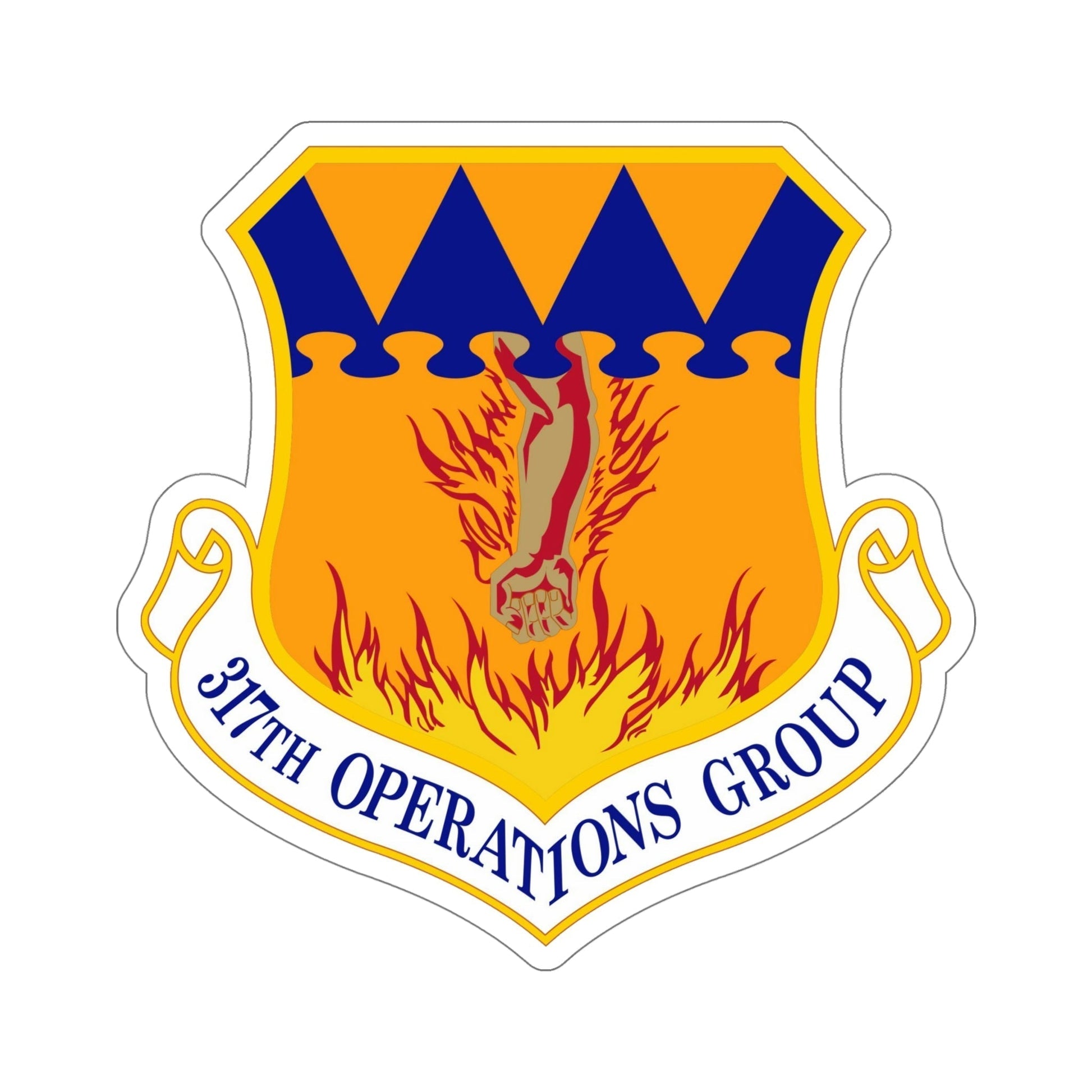 317 Operations Group AMC (U.S. Air Force) STICKER Vinyl Die-Cut Decal-6 Inch-The Sticker Space