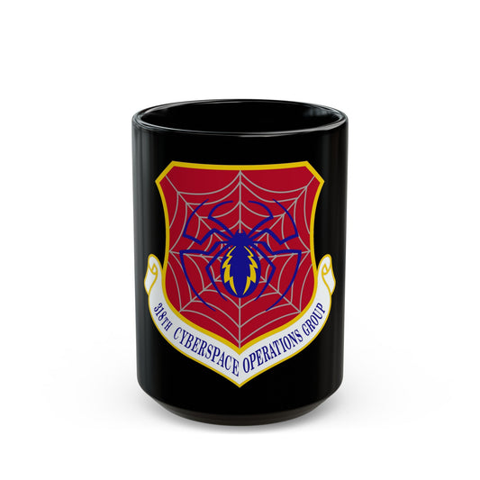 318 Cyberspace Operations Group ACC (U.S. Air Force) Black Coffee Mug-15oz-The Sticker Space