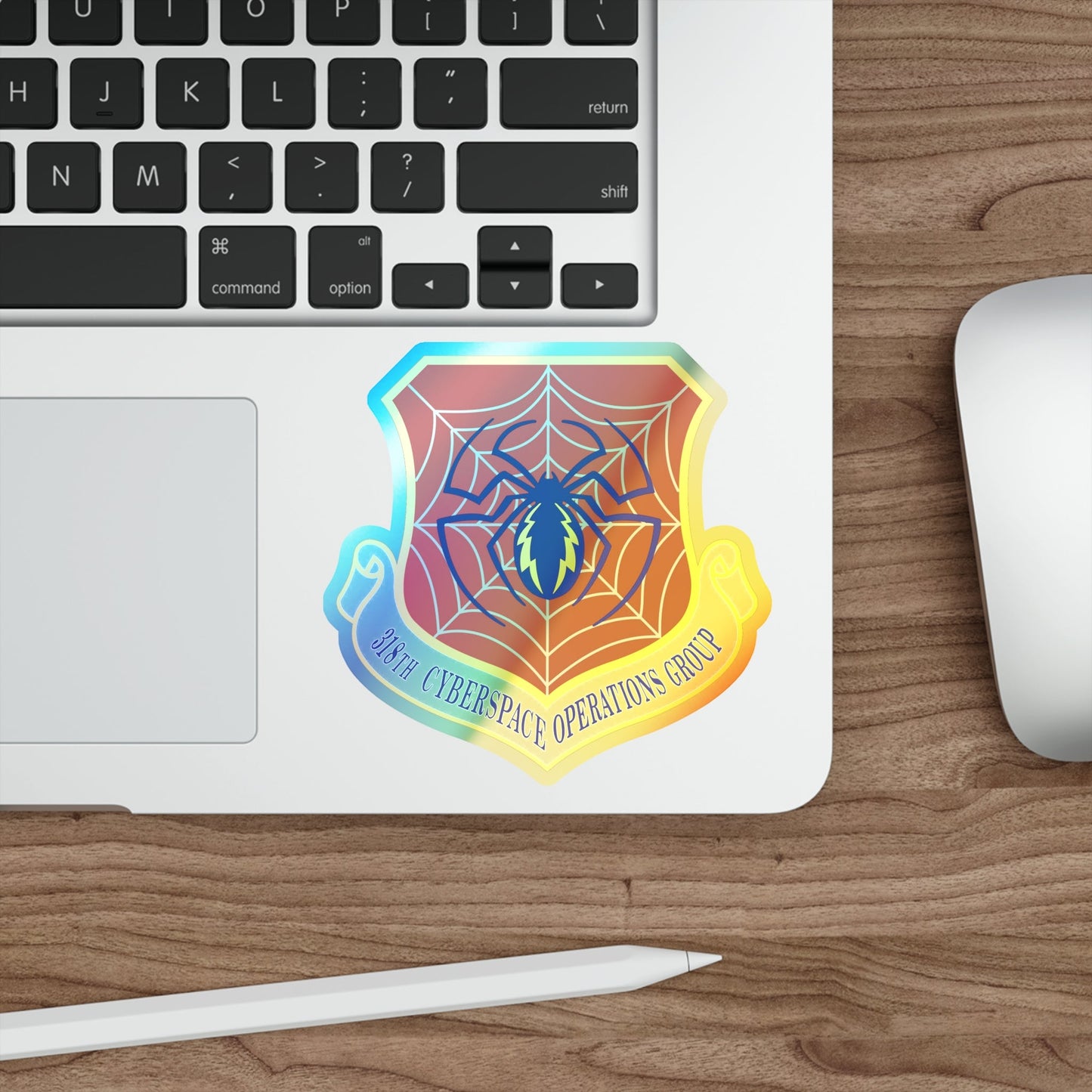 318 Cyberspace Operations Group ACC (U.S. Air Force) Holographic STICKER Die-Cut Vinyl Decal-The Sticker Space
