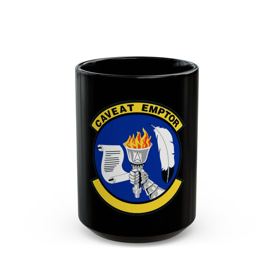 319 Contracting Squadron ACC (U.S. Air Force) Black Coffee Mug-15oz-The Sticker Space