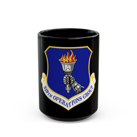 319 Operations Group ACC (U.S. Air Force) Black Coffee Mug-15oz-The Sticker Space