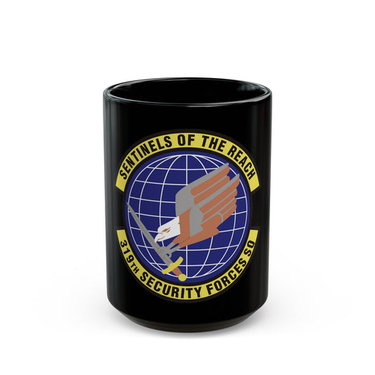 319th Security Forces Squadron (U.S. Air Force) Black Coffee Mug-15oz-The Sticker Space