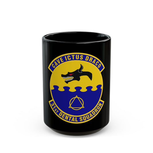 31st Dental Squadron (U.S. Air Force) Black Coffee Mug-15oz-The Sticker Space