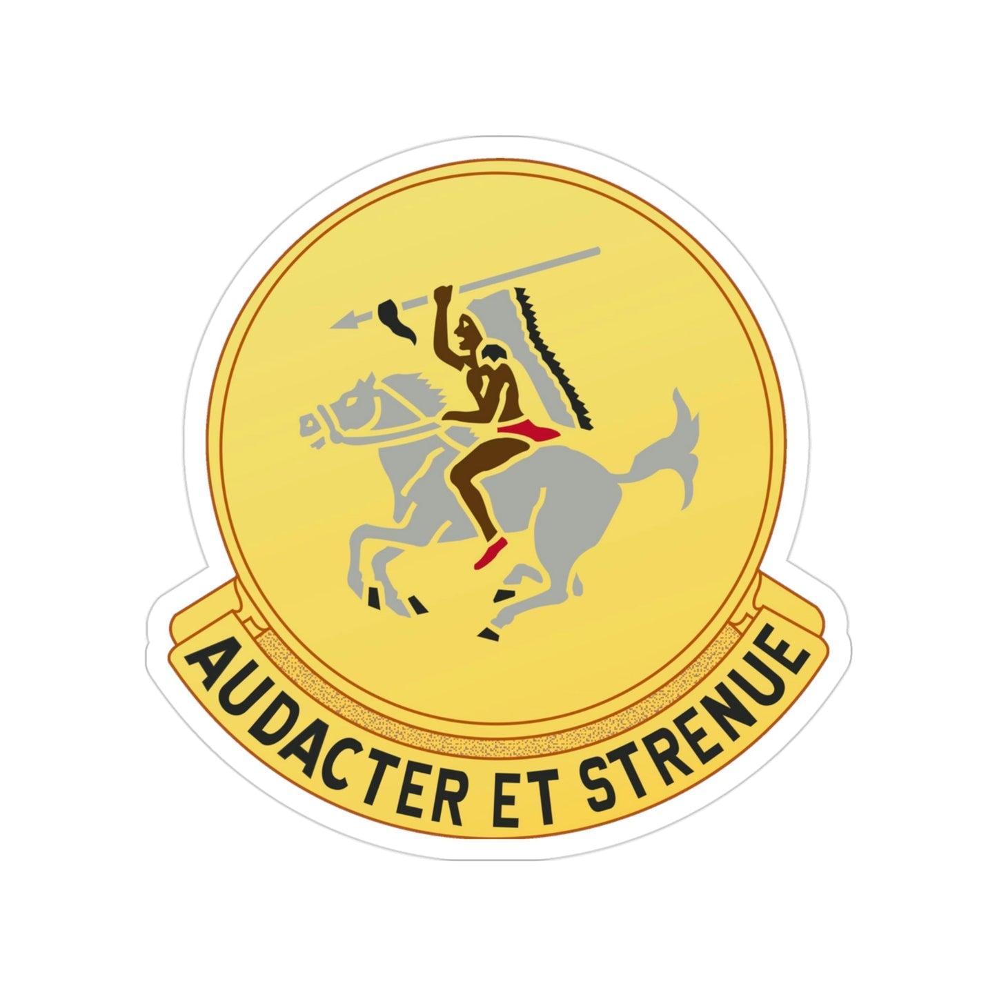 322 Cavalry Regiment (U.S. Army) Transparent STICKER Die-Cut Vinyl Decal-3 Inch-The Sticker Space