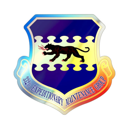 332d Expeditionary Maintenance Group (U.S. Air Force) Holographic STICKER Die-Cut Vinyl Decal-3 Inch-The Sticker Space