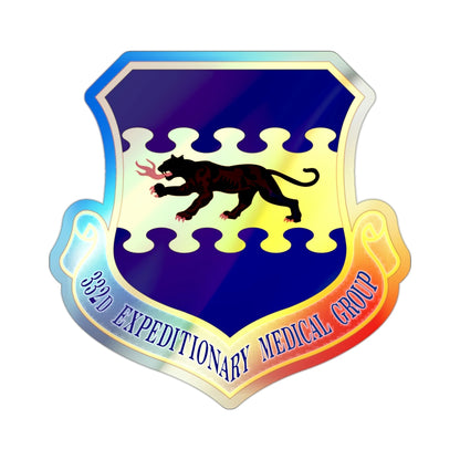 332d Expeditionary Medical Group (U.S. Air Force) Holographic STICKER Die-Cut Vinyl Decal-2 Inch-The Sticker Space